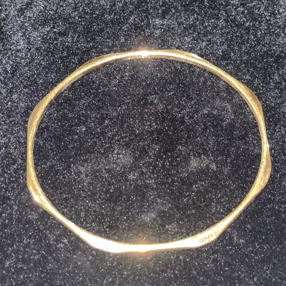 Gold Bangle Bracelet - Picture 6 of 7